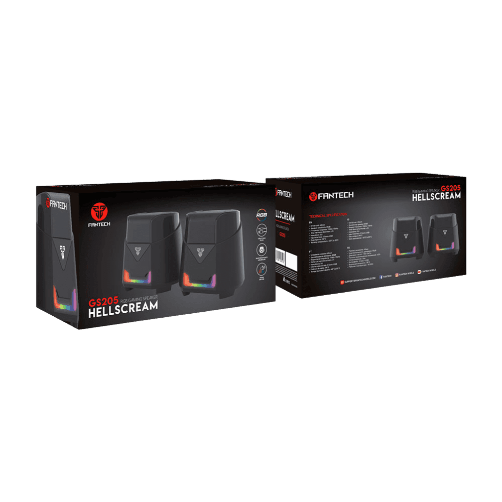 Parlantes Fantech GS205 HellScream RGB Black 3