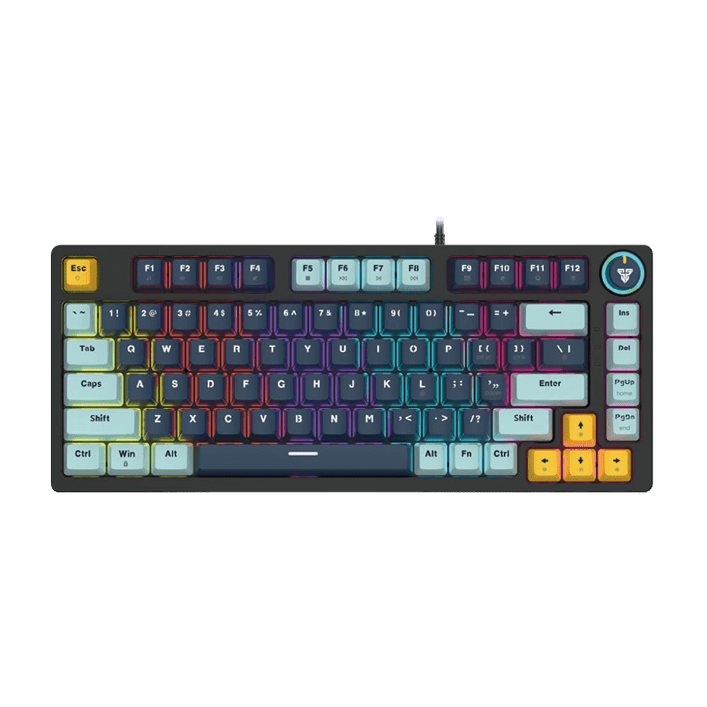 Teclado mecánico Fantech MK875V2 ATOM81 RGB Navy Switch Blue